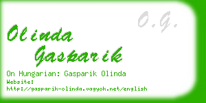 olinda gasparik business card